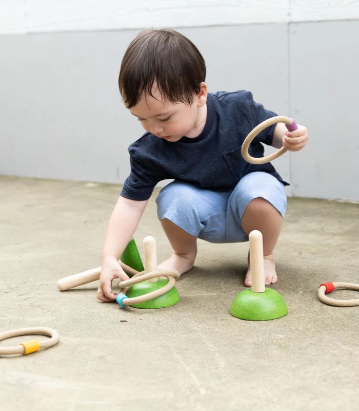 PlanToys Wooden Meadow Ring Toss