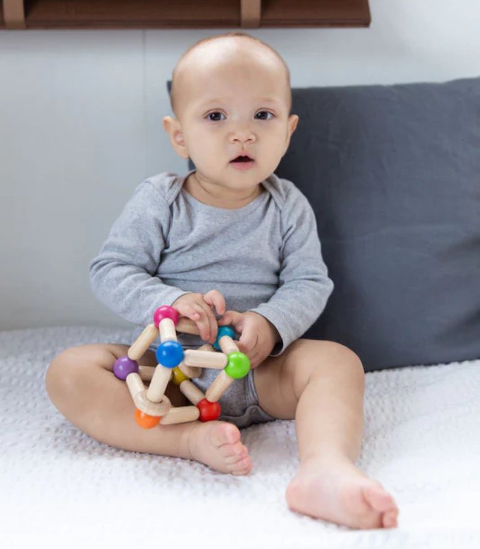 PlanToys Wooden Square Clutching Toy