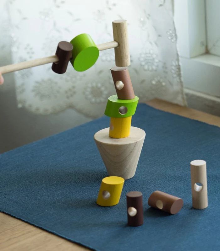 PlanToys Wooden Stacking Logs