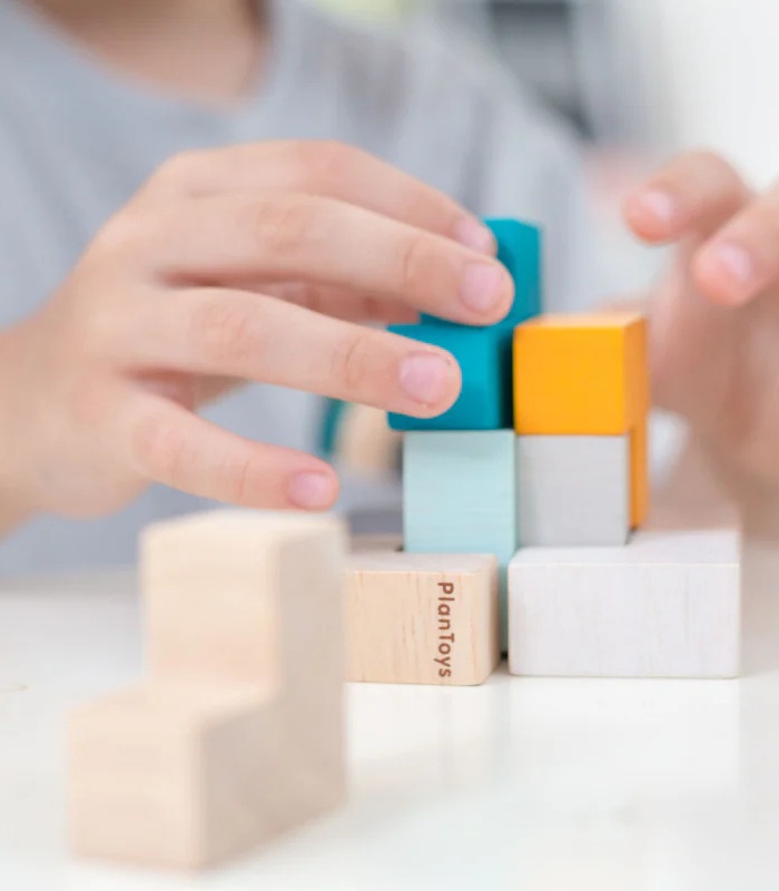 PlanToys Wooden 3D Puzzle Cube