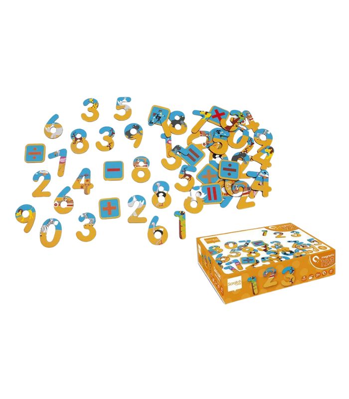 Scratch Europe Magnetic Safari 123 Numbers (60 Pieces)