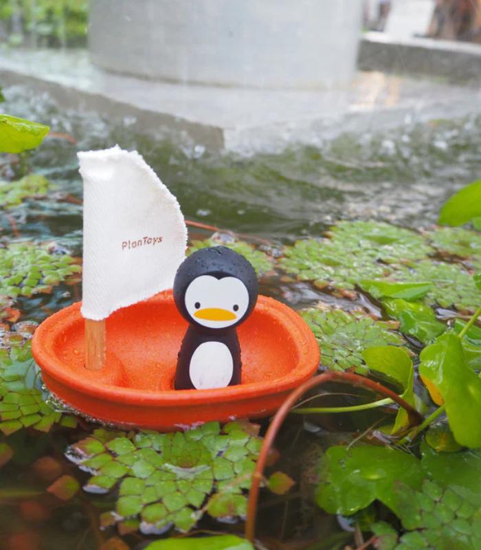 PlanToys Sailing Boat-Penguin