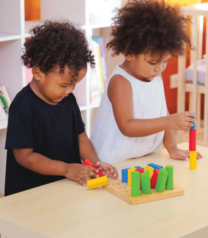 PlanToys Wooden Geometric Peg Board