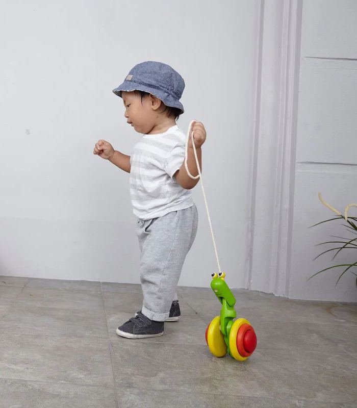 PlanToys Wooden Pull-Along Snail