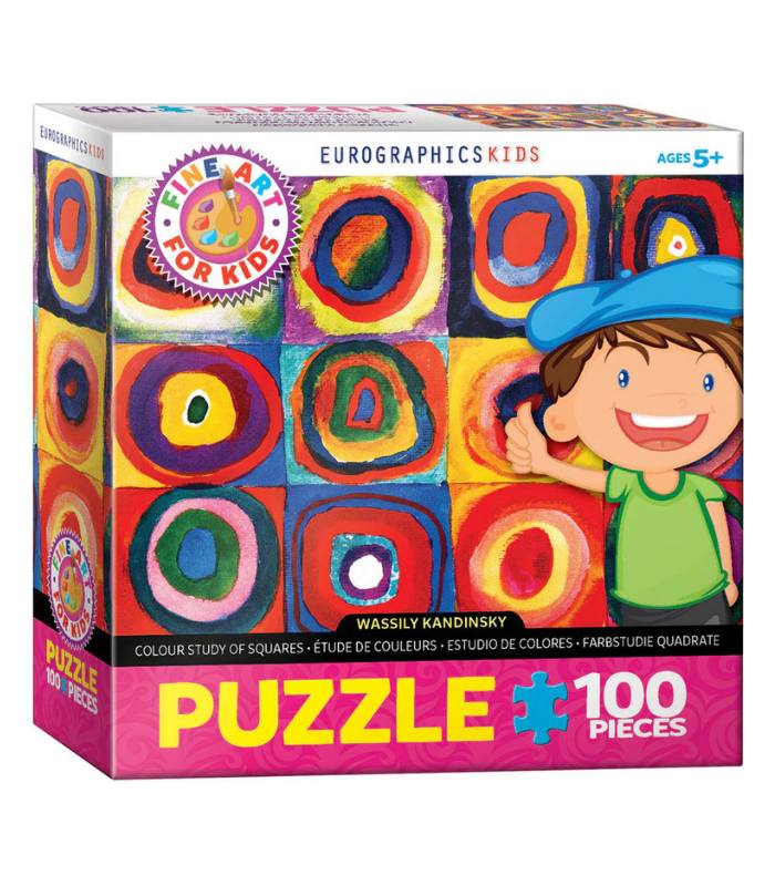 EuroGraphics Color Study of Squares by Wassily Kandinsky 100 Pieces Puzzle