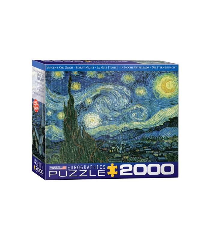 EuroGraphics Starry Night By Vincent Van Gogh 2000 Pieces Puzzle