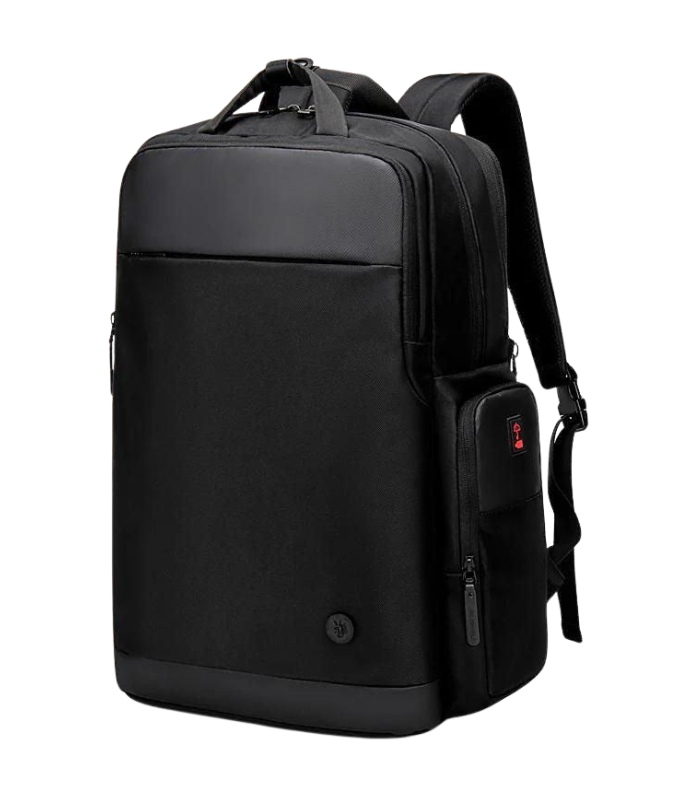 Arctic Hunter Golden Wolf Travel Daypack – Water-Resistant, Anti-Theft 17-Inch Shoulder Bag with USB Port and Combination Lock, Model GB00397