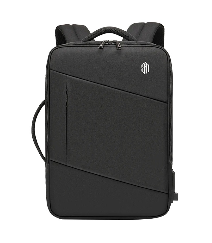 Arctic Hunter 3-in-1 Expandable Backpack, Water-Resistant, 18-Inch Travel and Business Laptop Bag with USB and Headphone Ports, Unisex, Model B00345