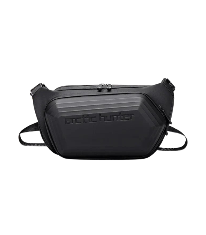 Arctic Hunter Hard-Shell Waist Bag, Water-Resistant, Anti-Theft Crossbody for Travel, Business, and Daily Use, Model Y00013