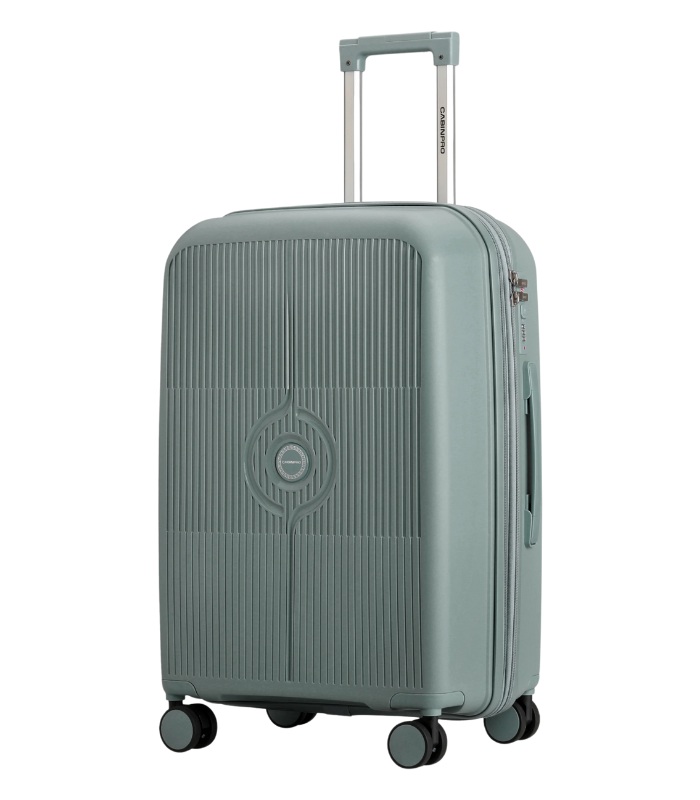 CabinPro Lightweight PP Trolley Set, Expandable Hard-Shell with Double Zippers and 360° Spinner Wheels, Unisex, Model CP003