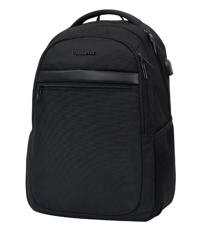 CabinPro Premium-Quality Backpack, Water-Resistant, USB Port, Unisex, for Casual, Business, School, College, Travel, Model CP014