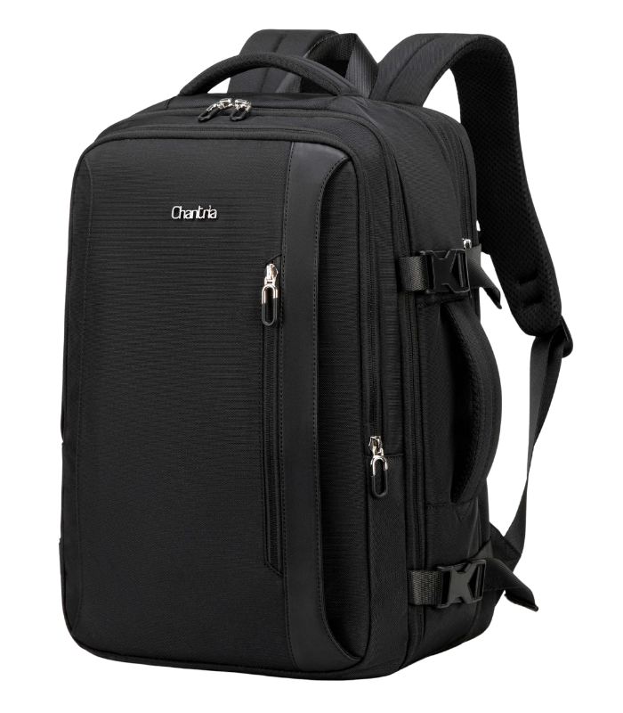 Chantria Expandable Women’s Laptop Backpack, Water-Resistant Anti-Theft Backpack with 180° Opening & Waterproof Pocket, Model CB00617