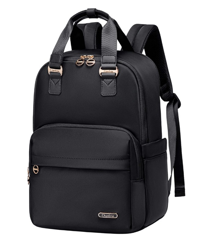 Chantria Premium Women’s Laptop Daypack, Water-Resistant Nylon Anti-Theft Backpack for Office, College & Casual Use, Model CB00778