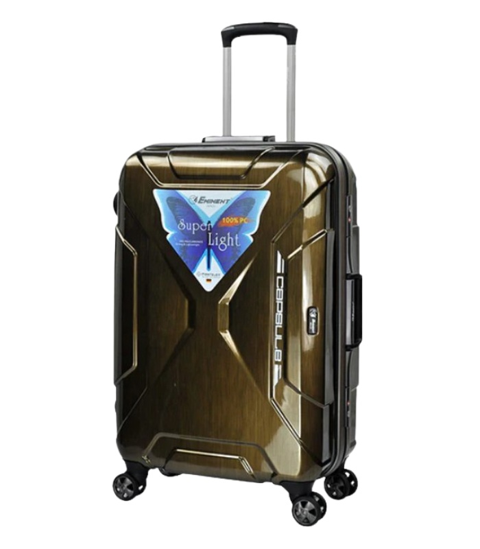 Eminent 24-Inch Checked Trolley, Water-Resistant with 360° Twin Wheels, Unisex, Model E9F7-24