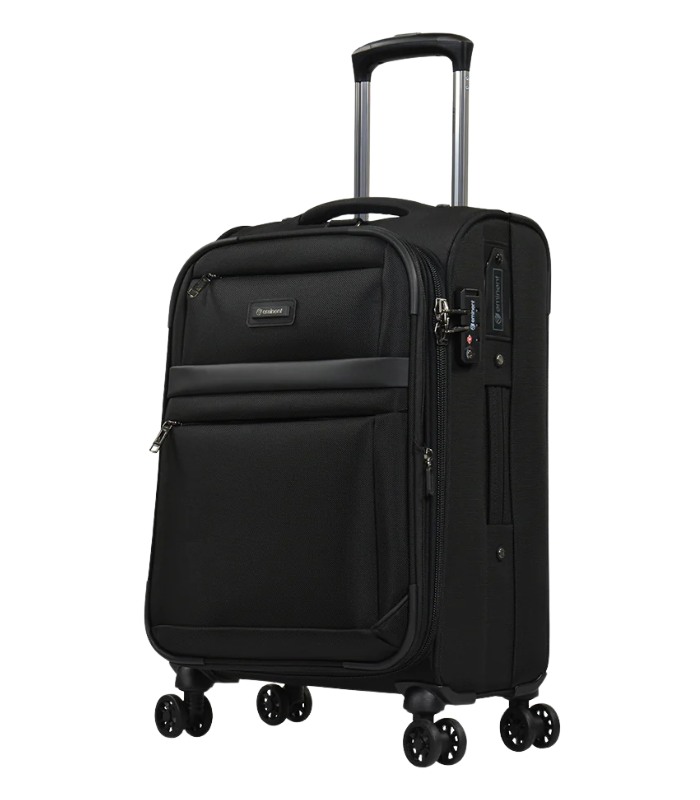 Eminent 25-Inch Checked Nylon Spinner Trolley, Water-Resistant, Unisex, Model S0550-25