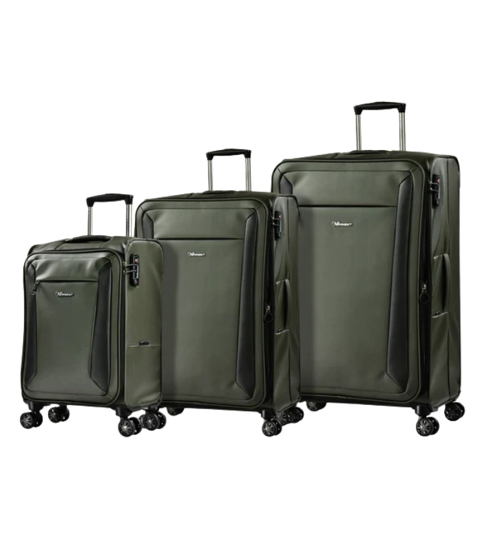 Eminent 3-Piece Trolley Set, Water-Resistant, Twin Spinner Wheels, Unisex, Model V782A-3