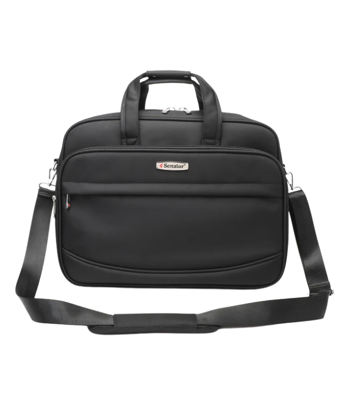 Senator 17-Inch Nylon Laptop Bag, Lightweight and Water-Resistant, Unisex, for College, Travel and Business, Model KH8046
