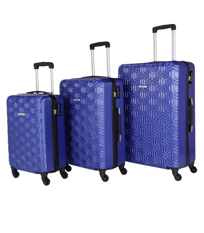 Senator 3-Piece Travel Trolley Set, Lightweight Softside Luggage with Spinner Wheels for Unisex Use, Model KH9022-3