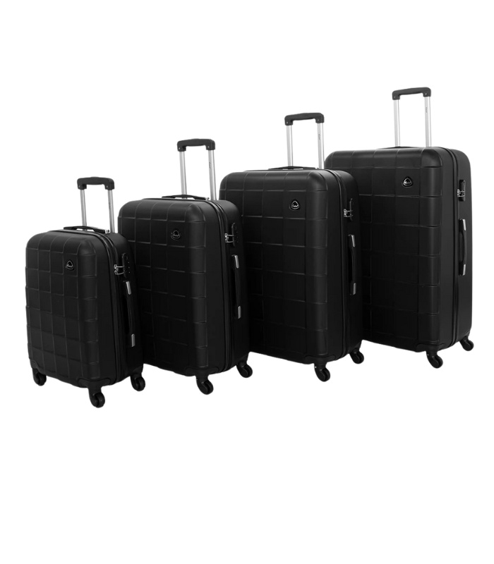 Senator 4-Piece ABS Luggage Set, Durable Hard Shell Travel Trolleys with Spinner Wheels for Unisex Use, Model A207-4