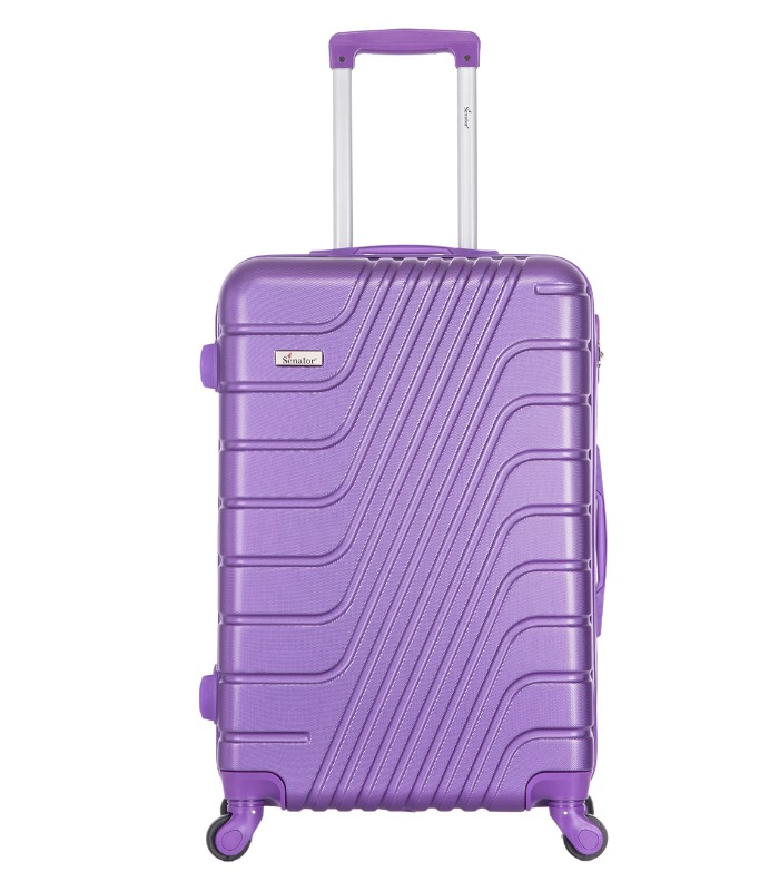 Senator Modern ABS Travel Trolley, Durable Hard Shell Suitcase with 4 Quiet Spinner Wheels for Unisex Use, Model KH1095