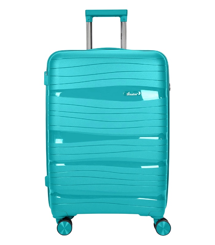 Senator PP Travel Trolley, Lightweight Hard Shell Suitcase with 4 Double Wheels & Secure 3-Digit Lock for Unisex Use, Model KH1025