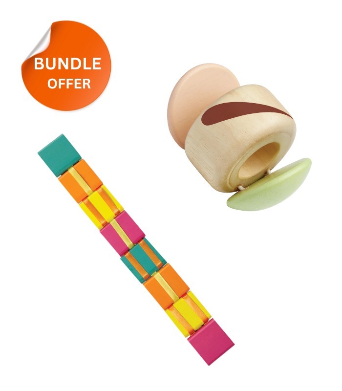 Buy 1 Wooden Clapping Roller and Get 1 Free Sensory Genius Jacob’s Ladder