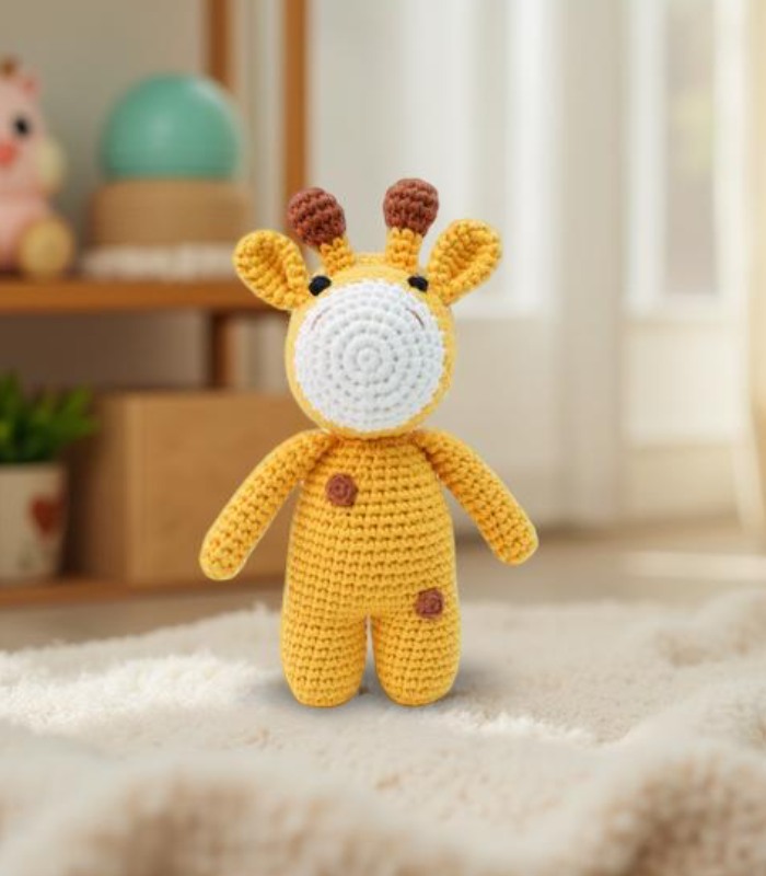 Myrtilus Crochet Giraffe Toy – Handmade in Cotton