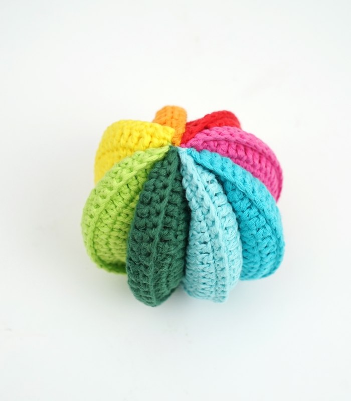 Myrtilus Handmade Crochet Rainbow Sensory Ball