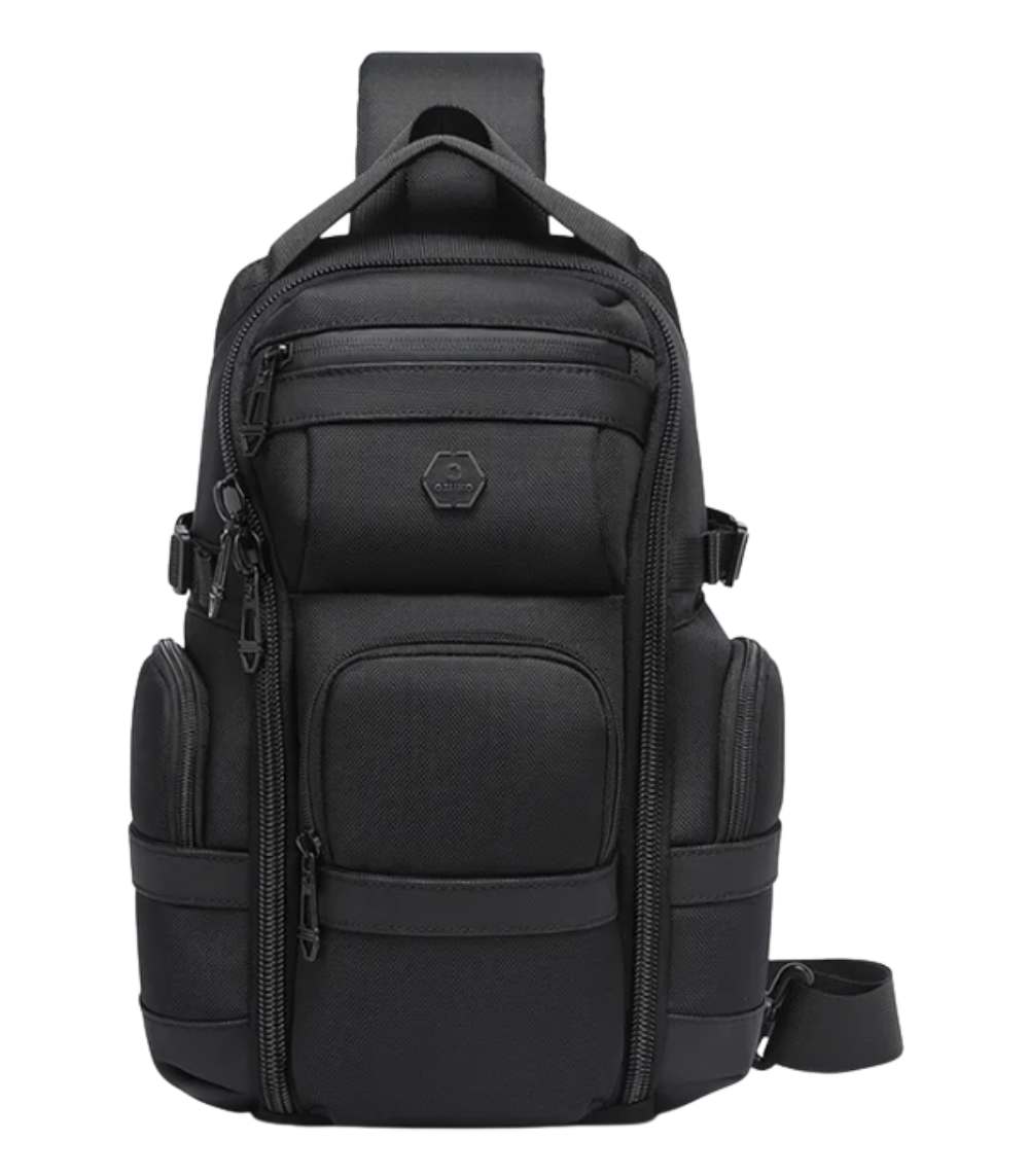 OZUKO 9808 Messenger Chest Sling Bag – Water-Resistant, Multi-Pocket Design
