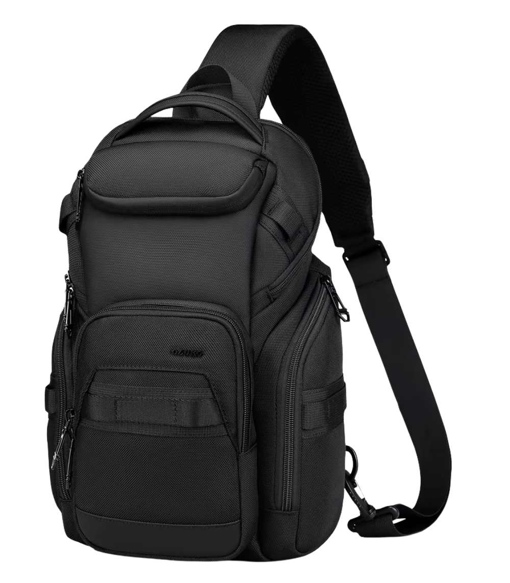 OZUKO 9809 Lightweight Outdoor Sling Bag – Stylish & Wear-Resistant Chest Shoulder Bag for Daily and Travel Use