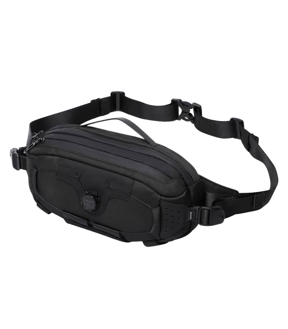 OZUKO 9825 Mini Sling Bag – Water-Resistant Chest Bag with Rotating Compression for Travel & Daily Use