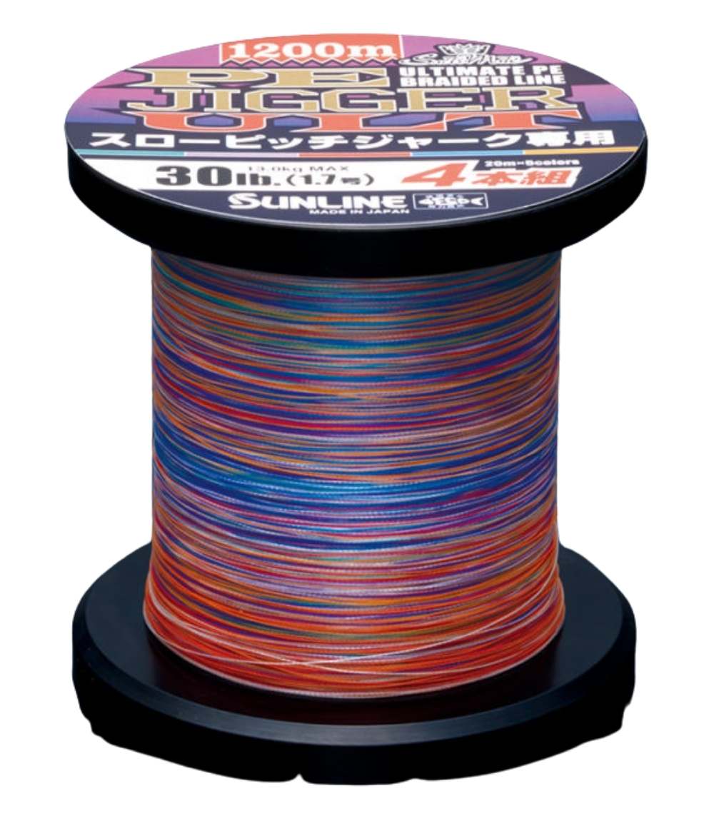 Sunline PE Jigger ULT 4 SPJ – Premium 4-Strand 1200m Jigging Braid Line