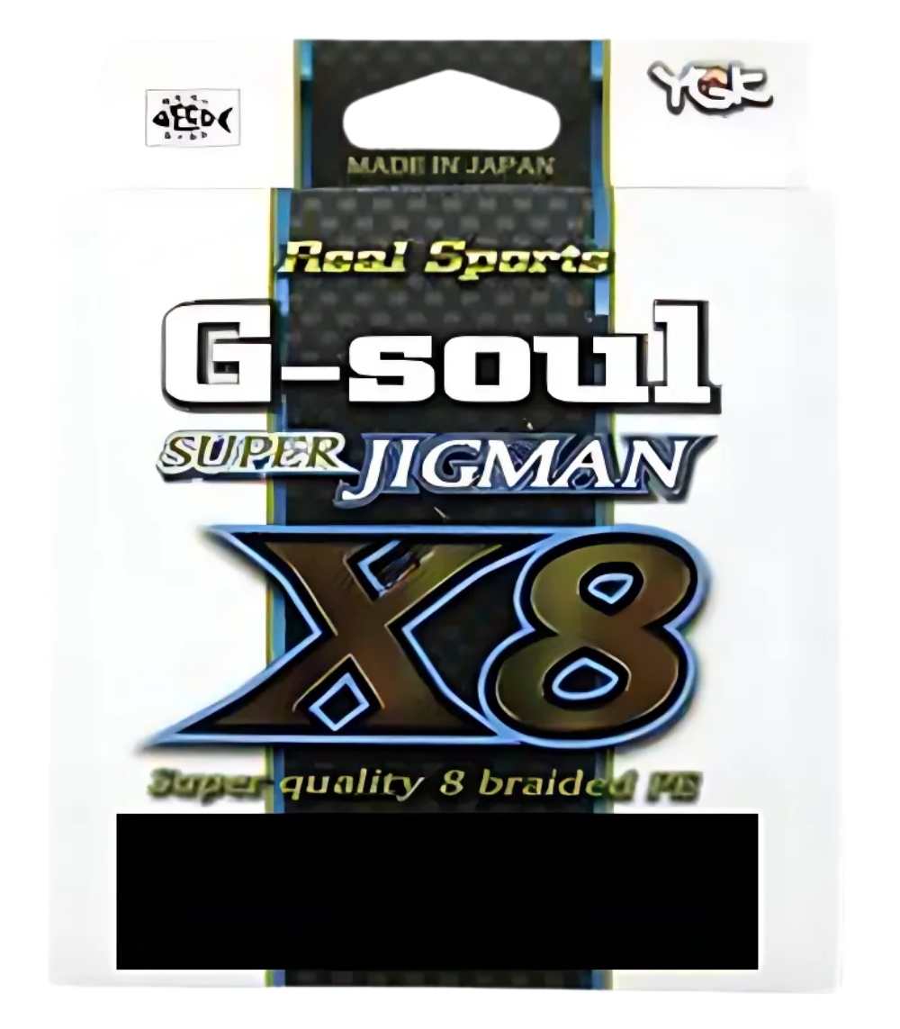 YGK G-Soul Super Jigman X8 300m Multicolor Braided PE Fishing Line