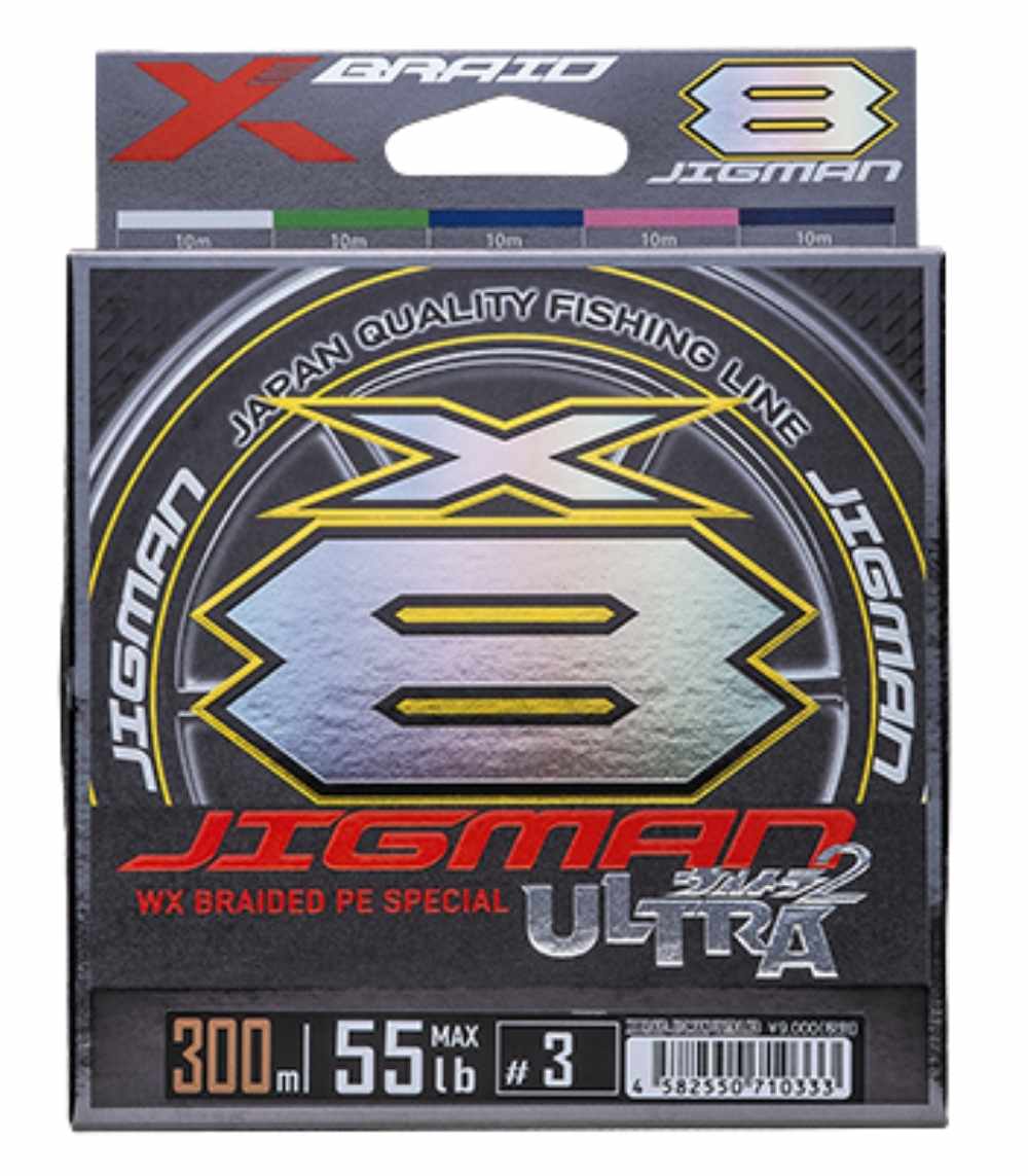 YGK X-Braid Jigman Ultra X8 – 300m 8-Strand Braided PE Jigging Line