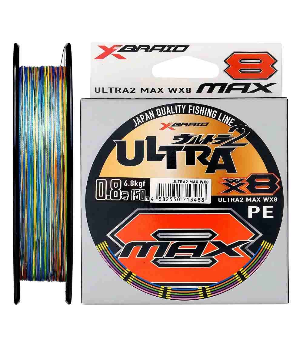 YGK X-Braid Ultra2 Max WX8 – Premium PE Braided Fishing Line