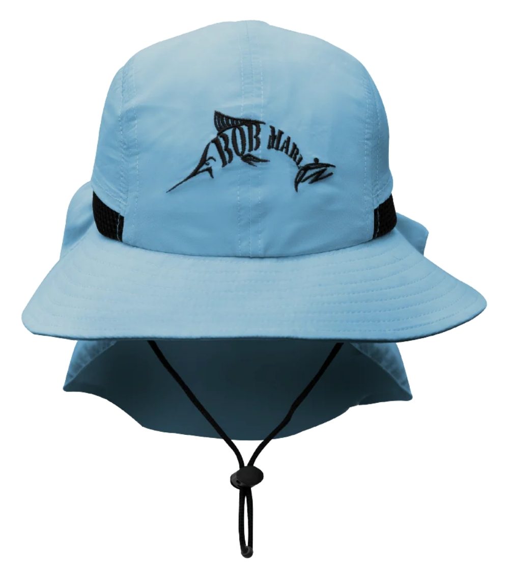 Bob Marlin Fishing Hat Water Resistant UV Protection Cap