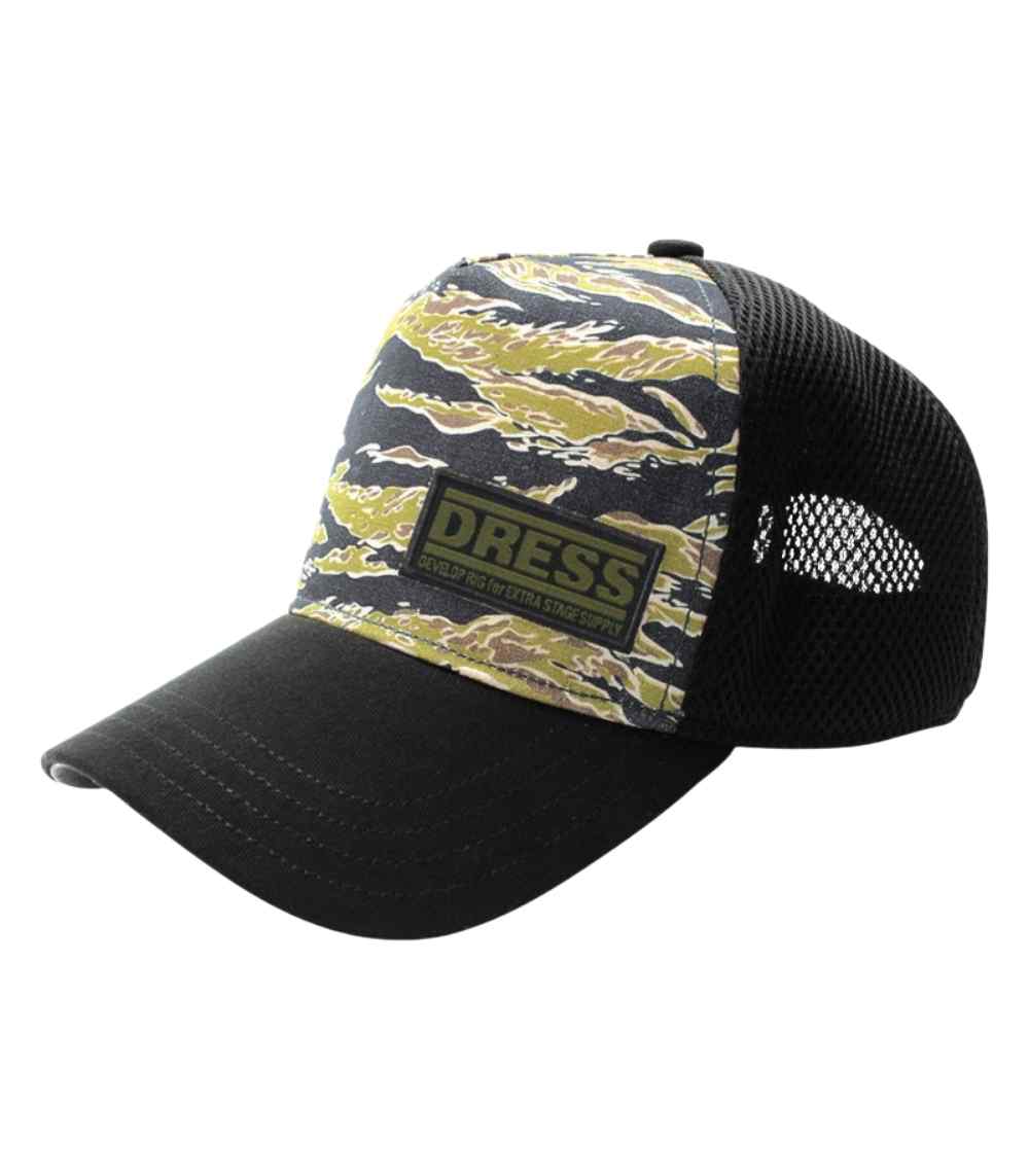 Dress Truck Cap Camouflage – Modern Mesh Cap with Embroidered Logo