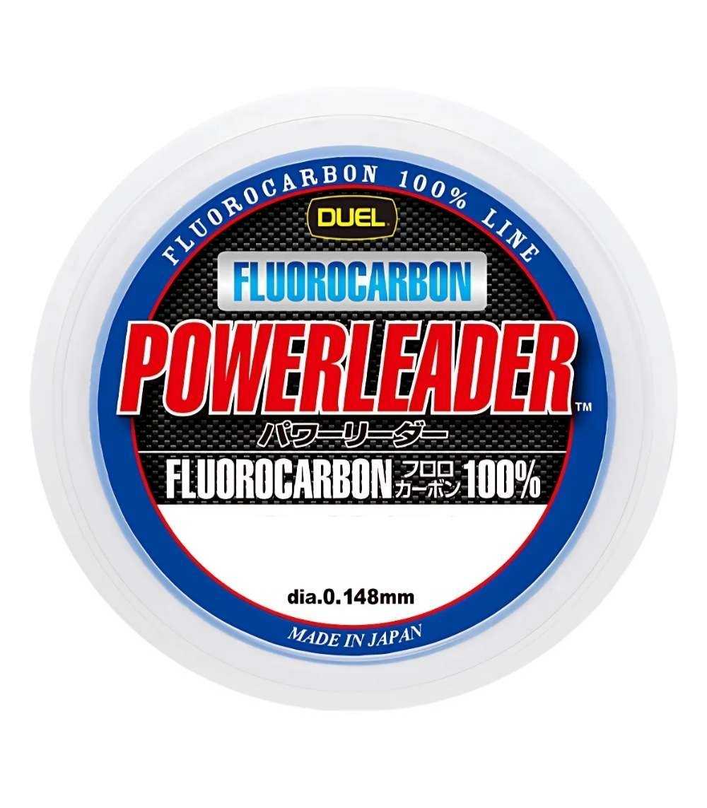 Duel Powerleader FC 100% Fluorocarbon Shock Leader Line 50m – Strong & Invisible