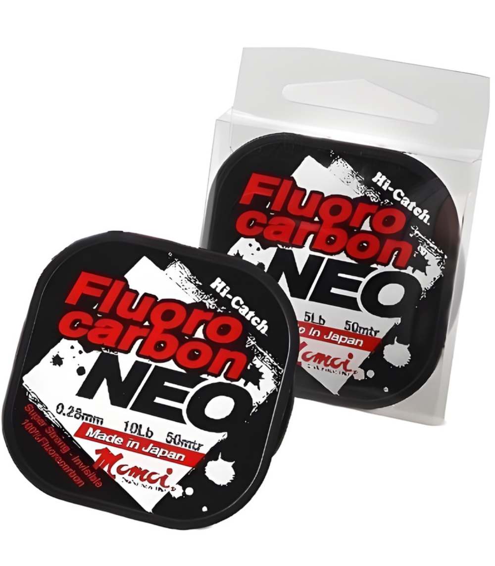Momoi Hi-Catch Fluorocarbon Leader Line – Hard Type, High Abrasion Resistance