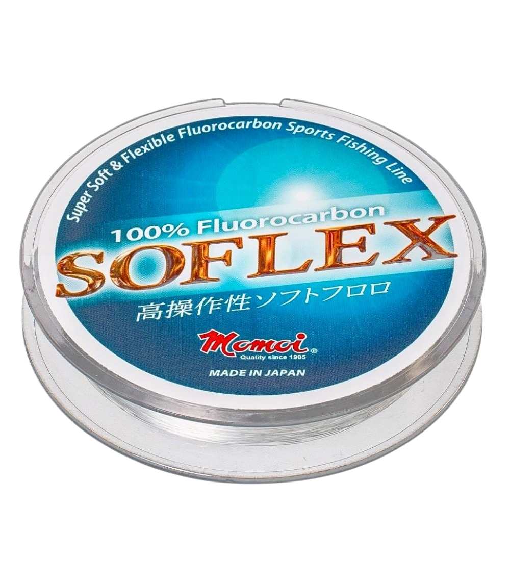 Momoi Soflex FC Fluorocarbon Fishing Line 50m – Ultra Strong, Soft & Flexible