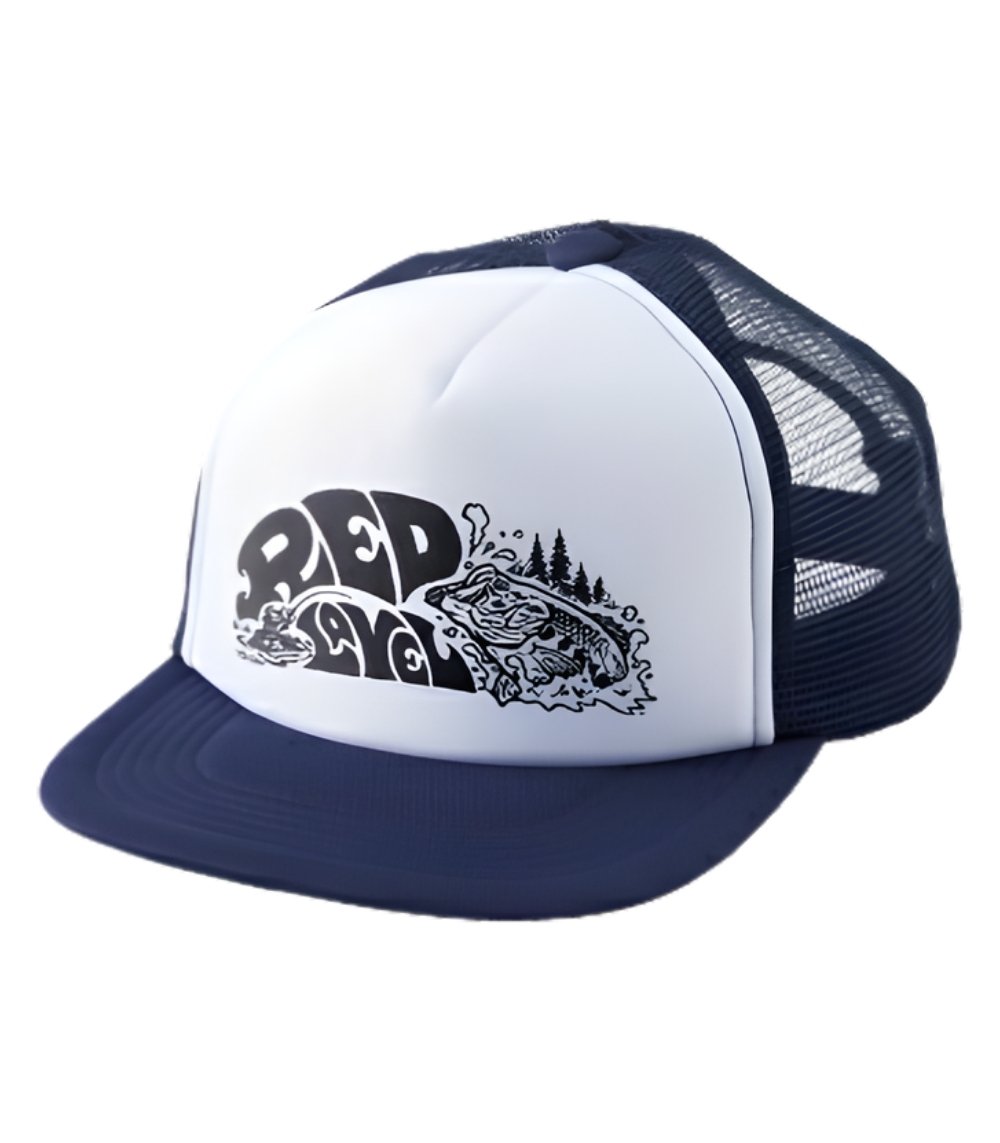 RBB Kids Graphic Mesh Cap with Black Bass Design