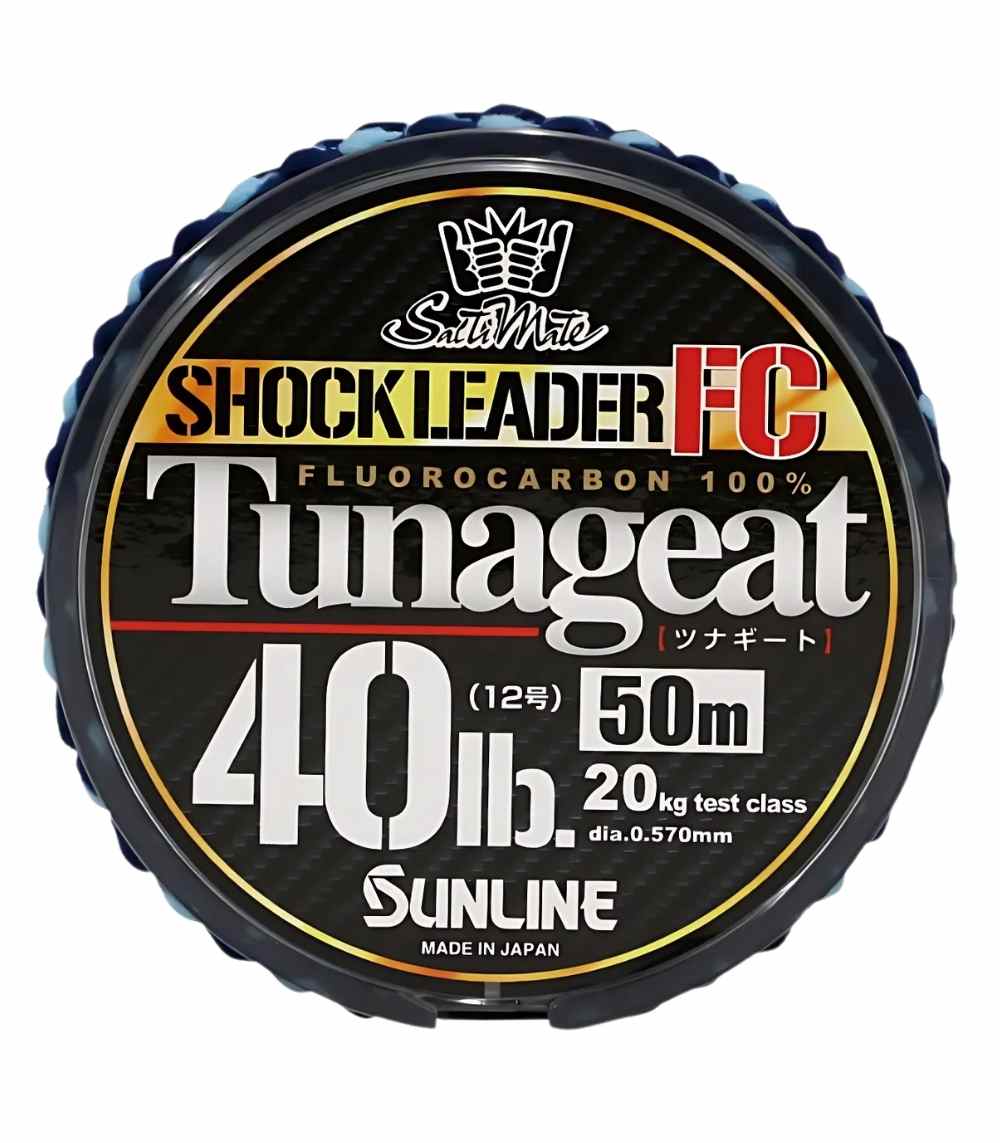 Sunline SaltiMate Tunageat FC Fluorocarbon Line – High Knot Strength & Abrasion Resistant, Clear