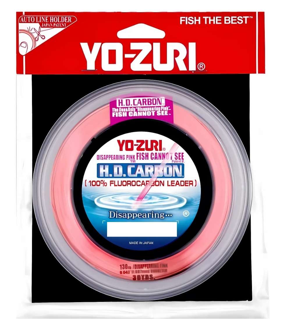 Yo-Zuri H.D. Carbon Disappearing Pink Fluorocarbon Leader Line 30yd Spool