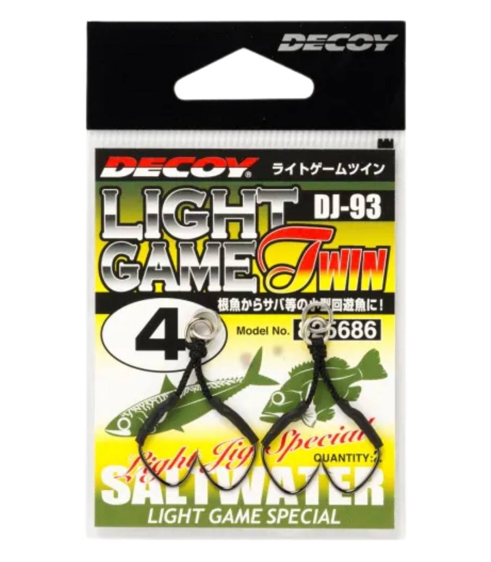 Decoy DJ-93 Twin Light Game Assist Hook for Small Pelagic Jigging