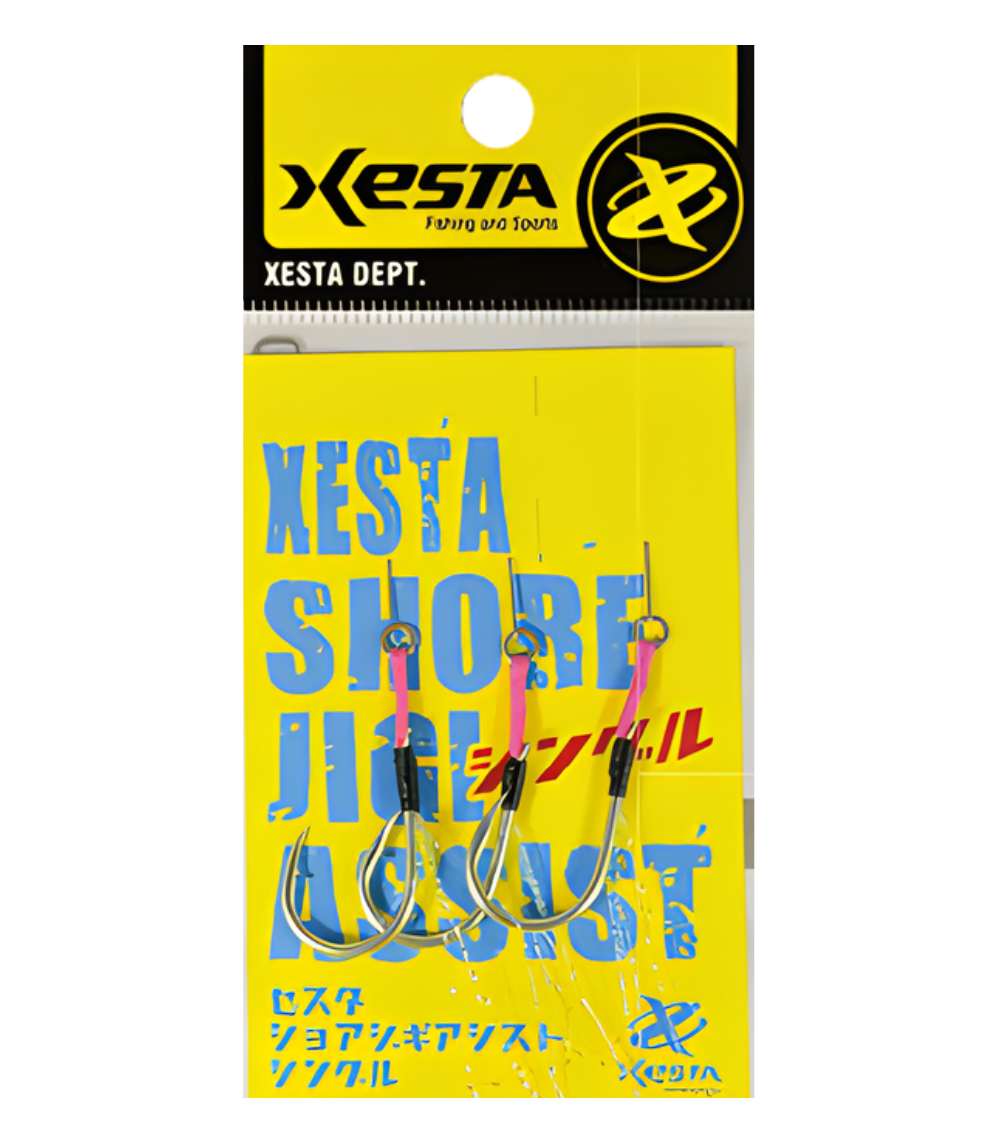 Xesta Shore Jig Assist Single Hook Short for Shore Jigging