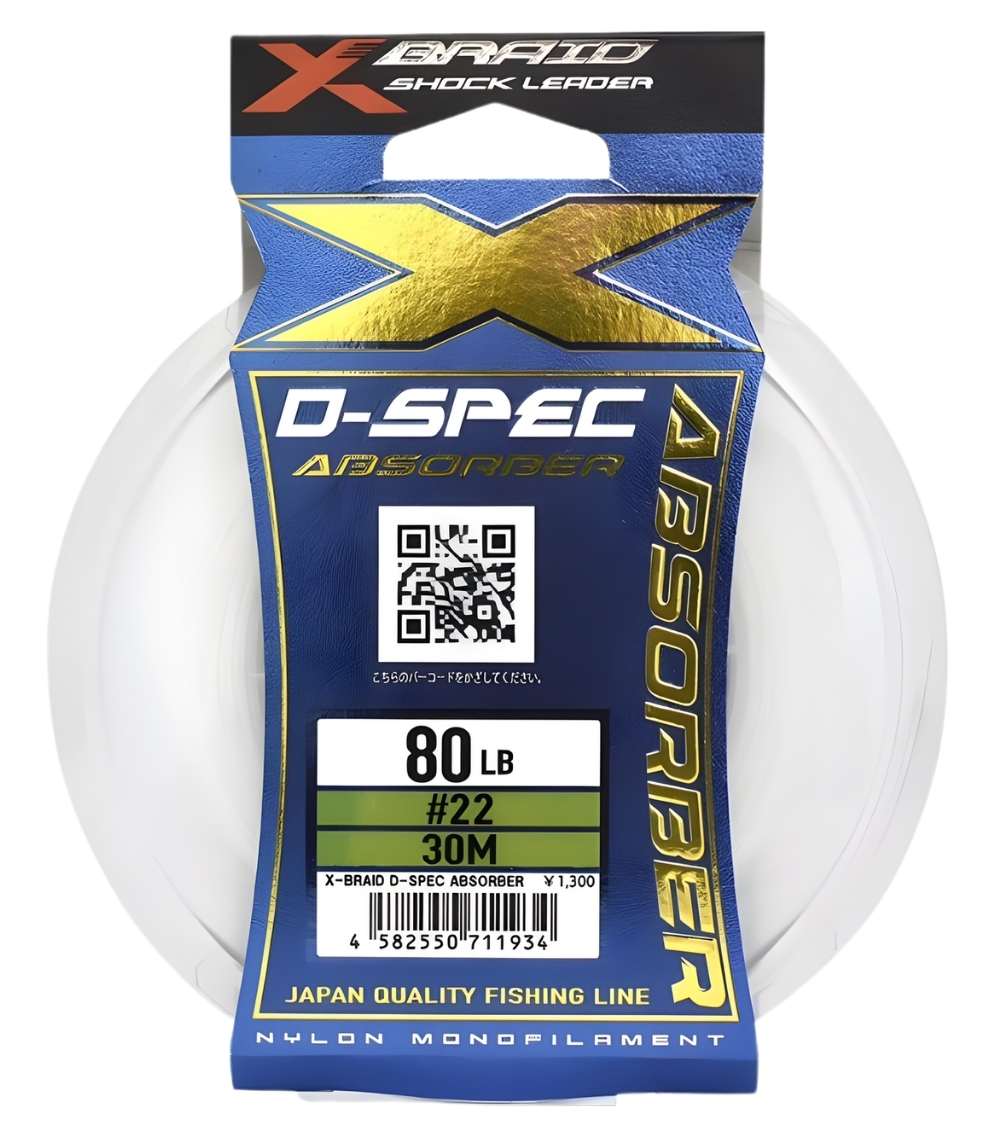 YGK X Braid D-Spec Absorber X027   Nylon Shock Leader Line 30 m