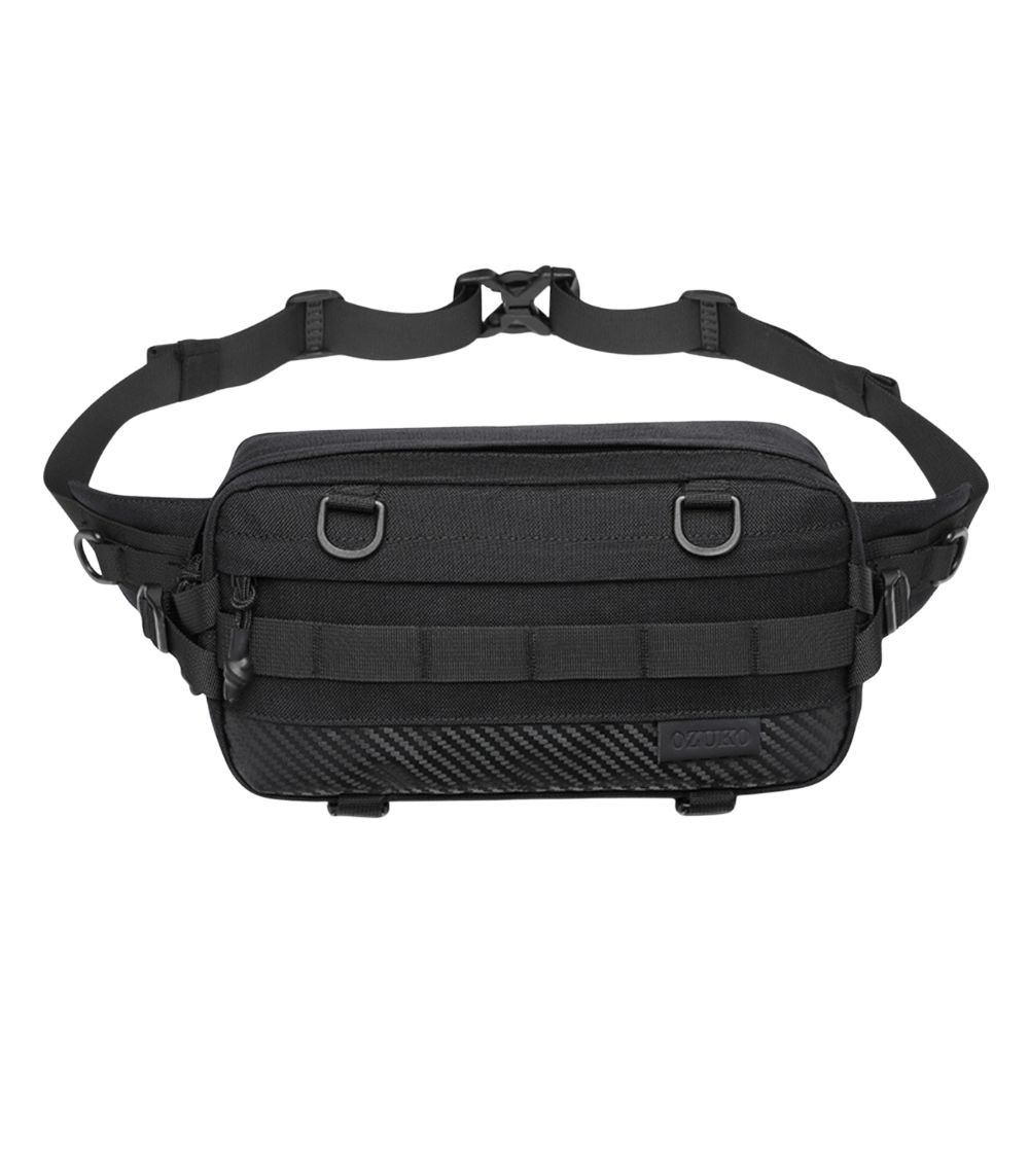 OZUKO 9676 Outdoor Tactical Waist Bag for Men – Durable Waterproof Oxford Crossbody Chest Pack with Tripod Holder