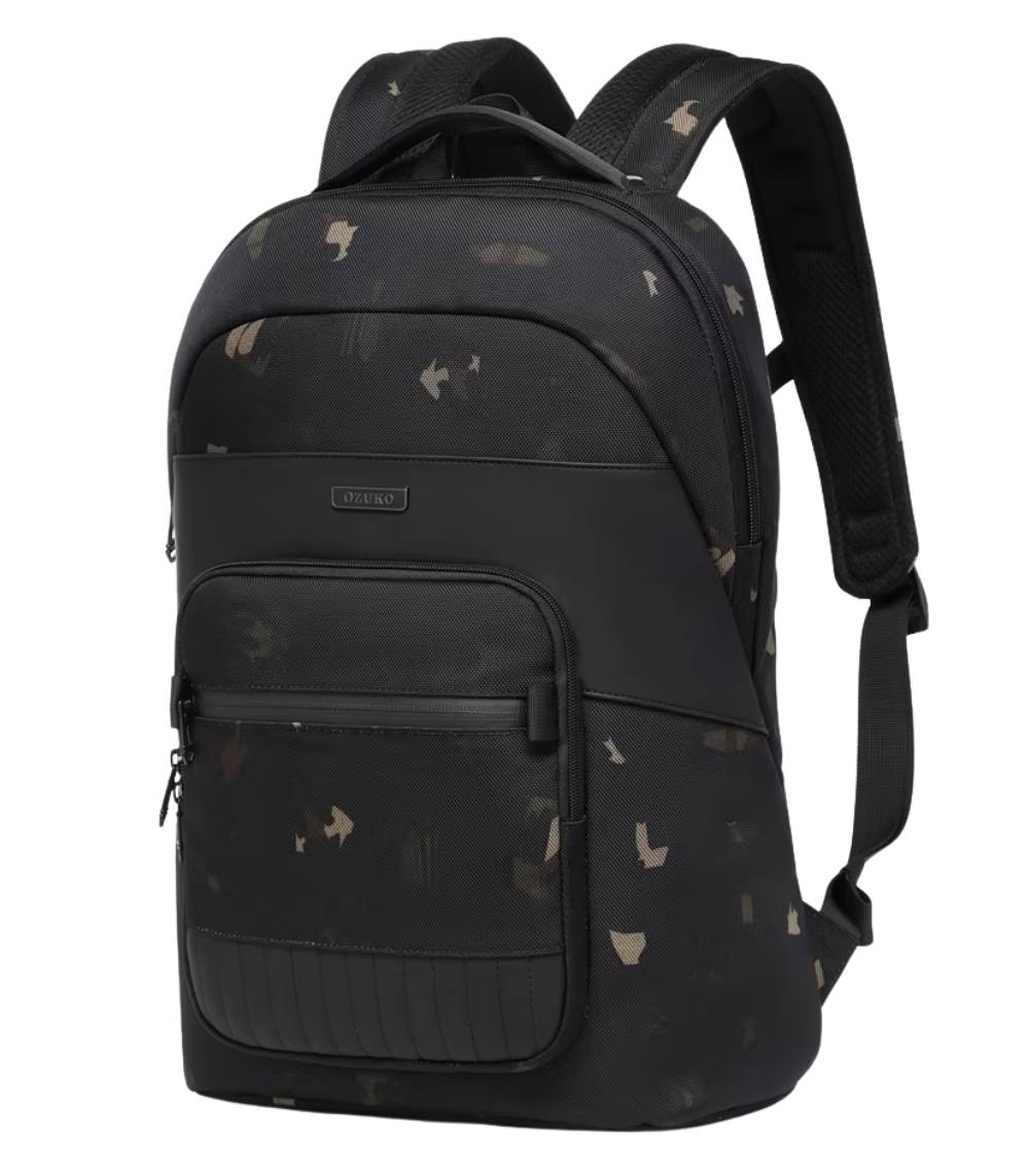 OZUKO 9847 Travel Laptop Backpack – USB Port, Water-Resistant