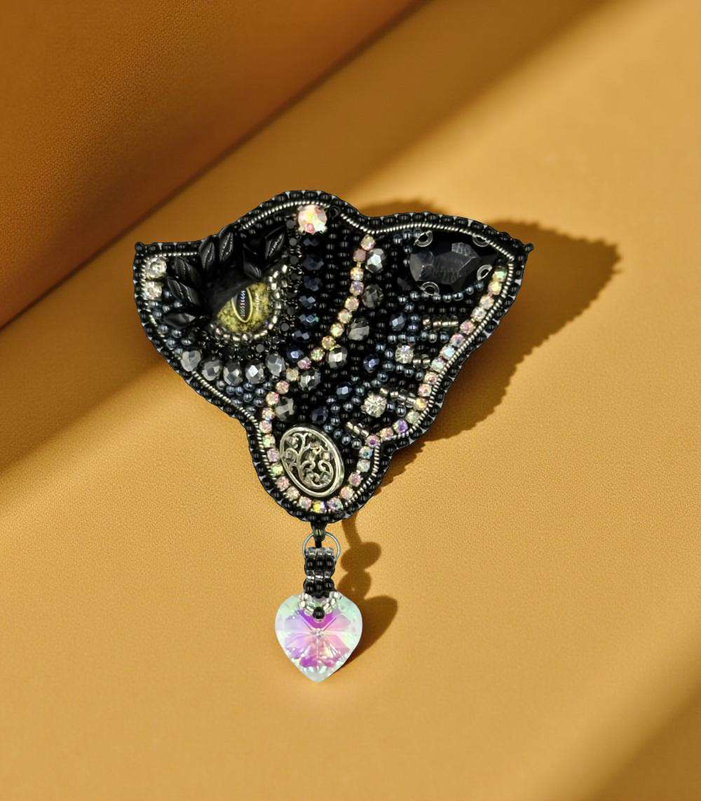 Myrtilus Dragon Gaze Collection – Handmade Dragon Eye Brooches (Ember, Rose & Midnight)