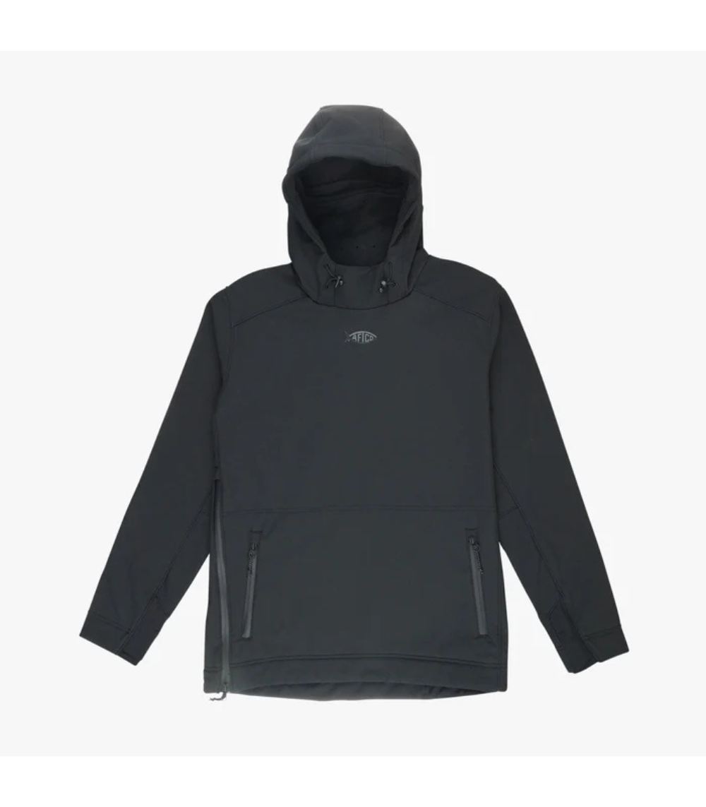 AFTCO Reaper Softshell Windproof Jacket for Men, Hooded Water-Resistant Outerwear